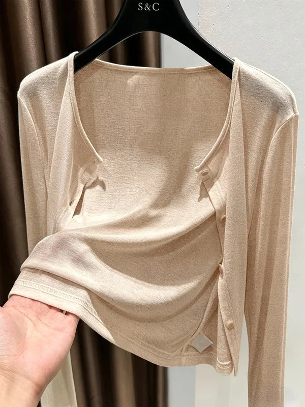 Women's Button-Front Cardigan