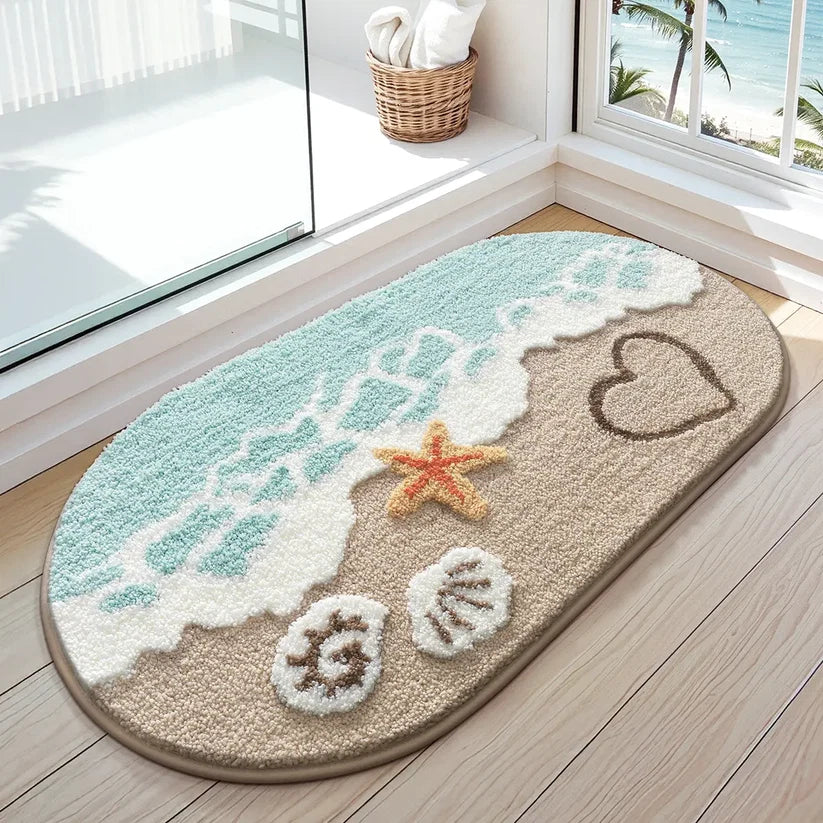 Coastal Beach Bath Mat