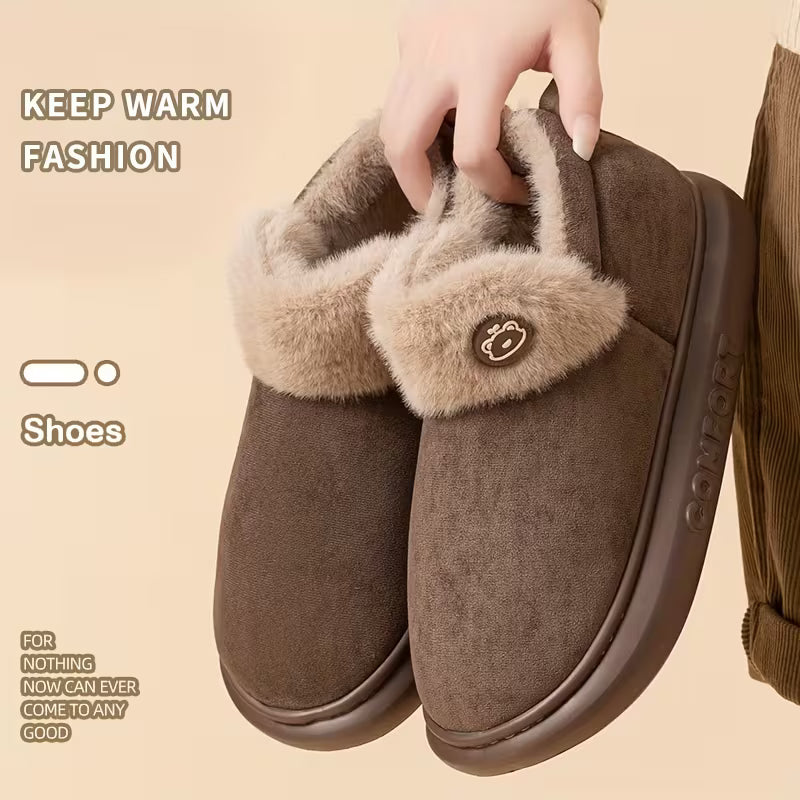 Women’s Winter Fleece Snow Slippers