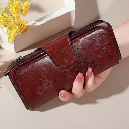 Luxury Faux Leather Wallet & Clutch