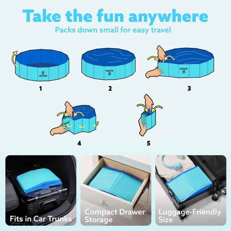 Large Foldable Non-Inflatable Wading Pool