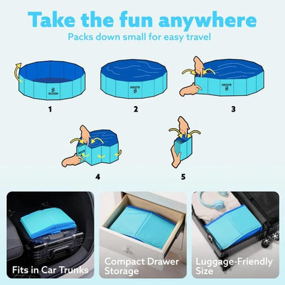 Large Foldable Non-Inflatable Wading Pool