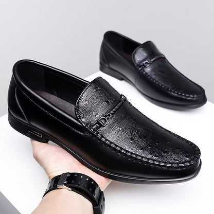 Men's Leather-Look Penny Loafers