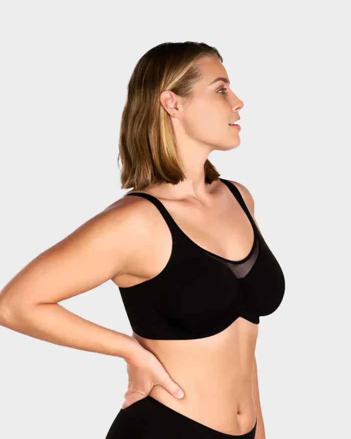 Women's Sheer Mesh Full-Coverage Bra