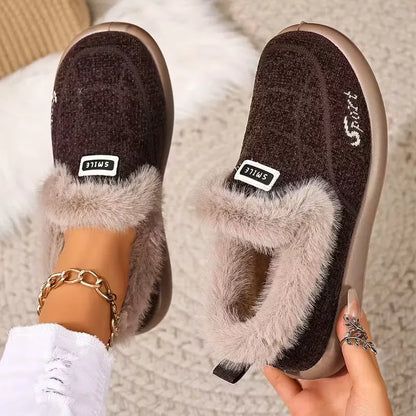 Women’s Fuzzy Slip-On Shoes