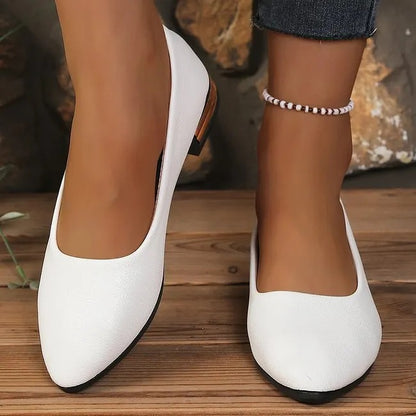 Women's Pointed-Toe Flats with Bow Detail