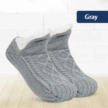 Cable-Knit Cozy Ankle Socks
