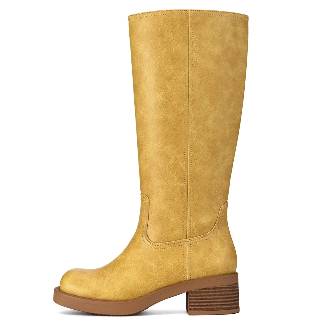 Women's Knee-High Block Heel Boots