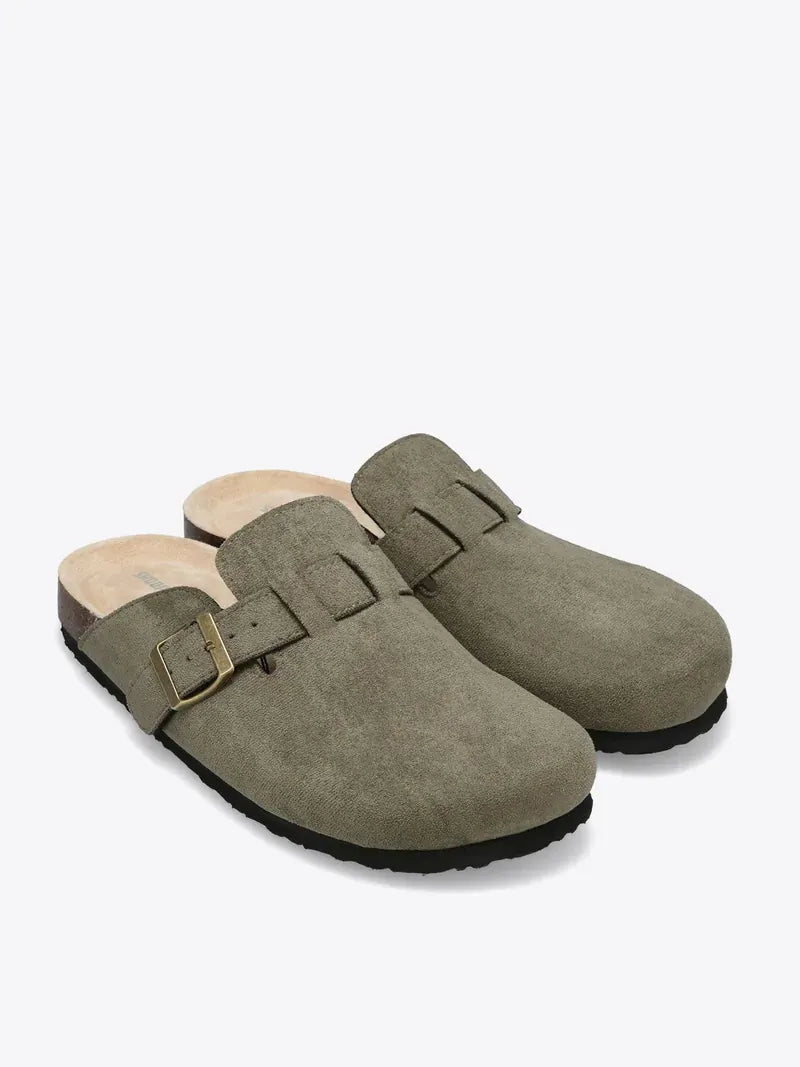 Men's Buckle Clog Slippers