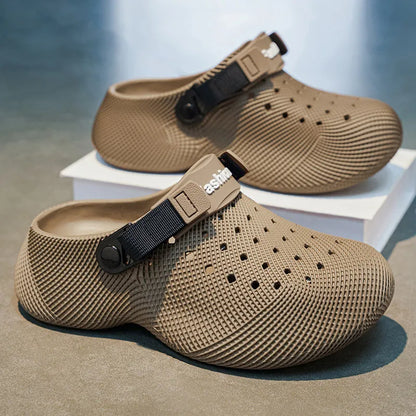 Men's Adjustable Strap Ventilated EVA Clogs