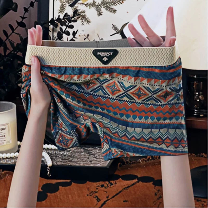 3-Pack Patterned Mid-Rise Boxer Briefs