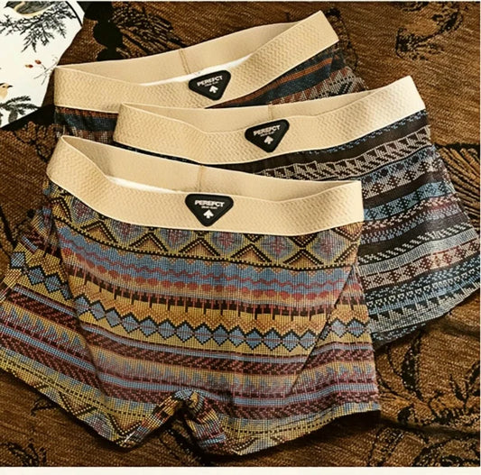 3-Pack Patterned Mid-Rise Boxer Briefs