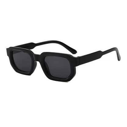 Unisex Vintage Rectangle Frame Sunglasses