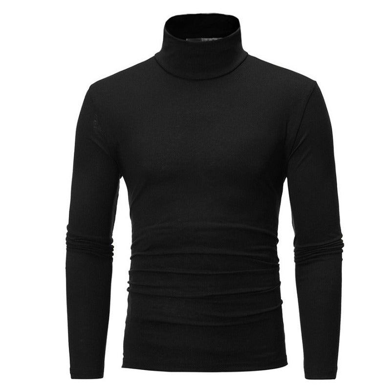 Men's Mock Turtleneck Long-Sleeve Shirt