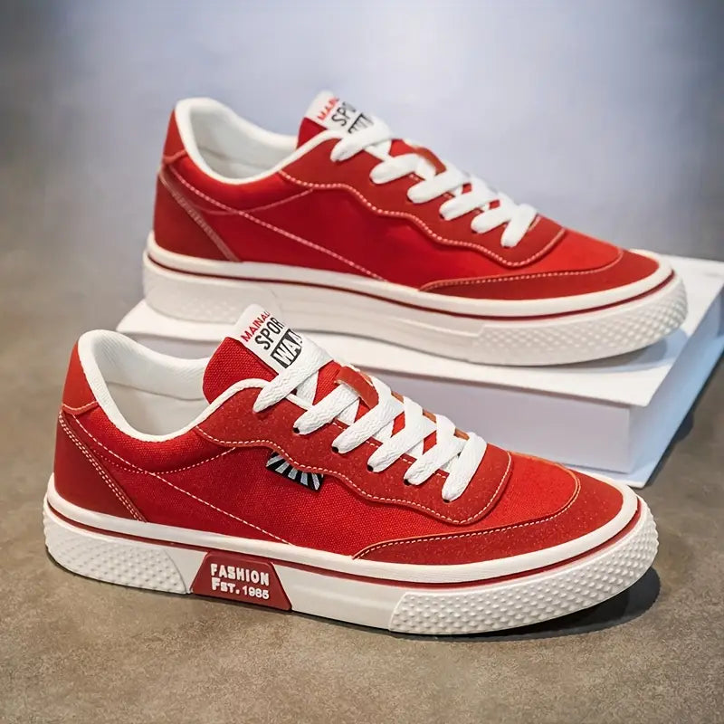 Men's Canvas Lace-Up Sneakers