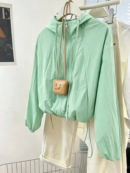 Women's Hooded Zip-Up Jacket