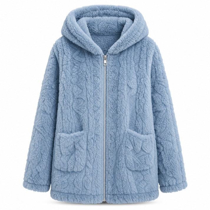 Women's Hooded Fleece Zip-Up Jacket