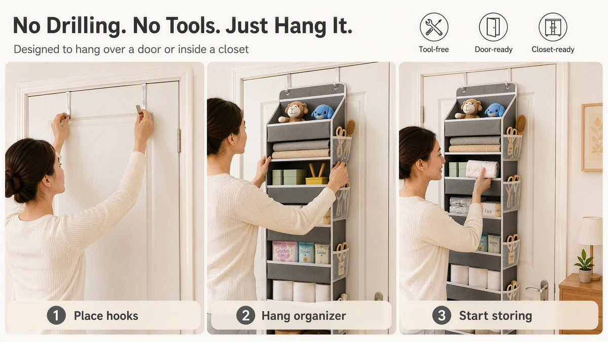 5-Tier Hanging Door Organizer
