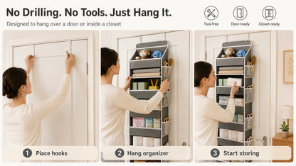 5-Tier Hanging Door Organizer