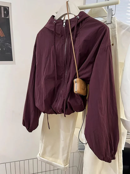 Women's Hooded Zip-Up Jacket