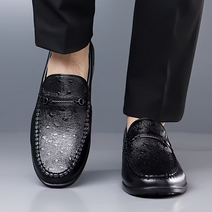 Men's Leather-Look Penny Loafers