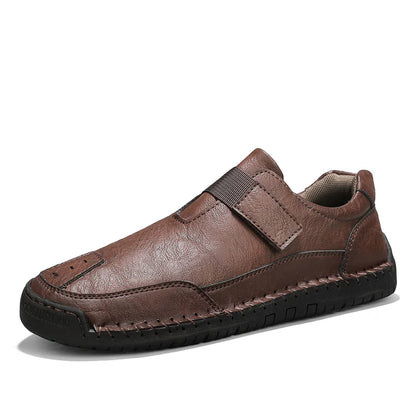 Men's Leather-Look Slip-On Casual Shoes