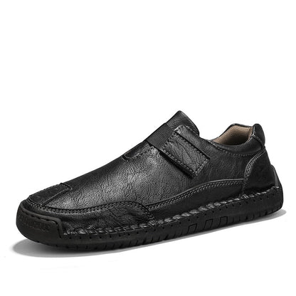 Men's Leather-Look Slip-On Casual Shoes