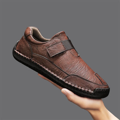 Men's Leather-Look Slip-On Casual Shoes