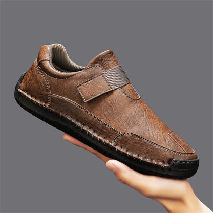 Men's Leather-Look Slip-On Casual Shoes