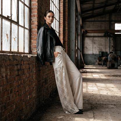 Women's Lace-trimmed Pants
