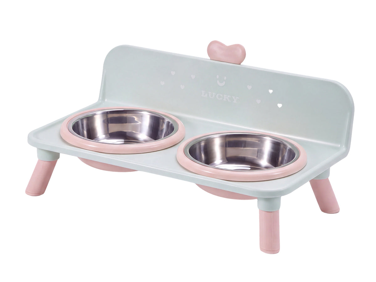 Elevated Double Pet Bowl Stand