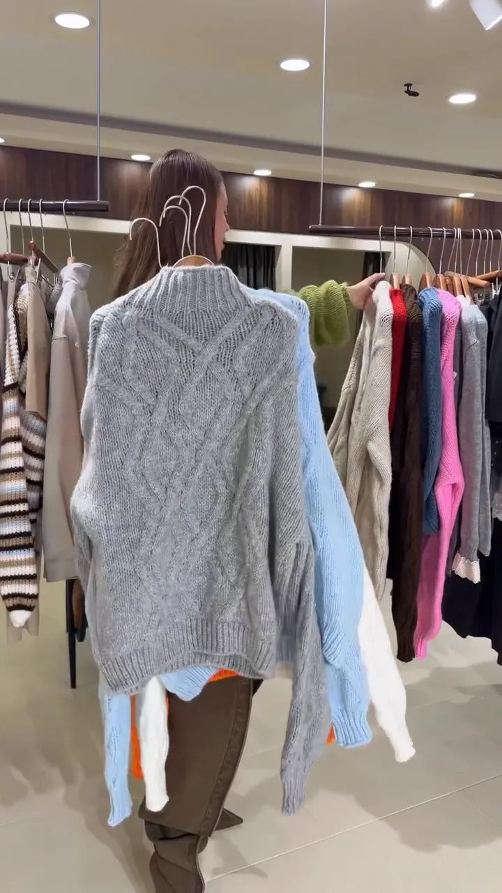 Women's Cable Knit Oversized Sweater