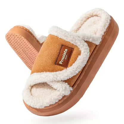 Pmoiste Women’s Cozy Platform Slippers