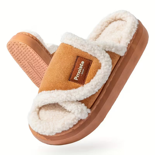 Pmoiste Women’s Cozy Platform Slippers