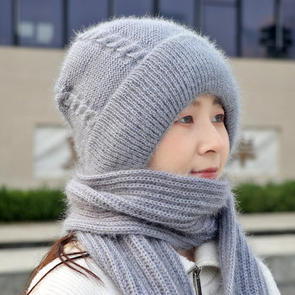 Women's Hooded Knit Scarf