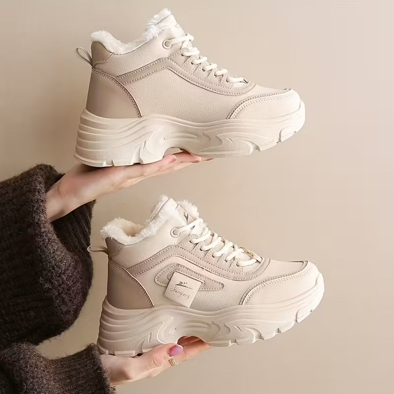 Winter Warm High-Top Sneakers