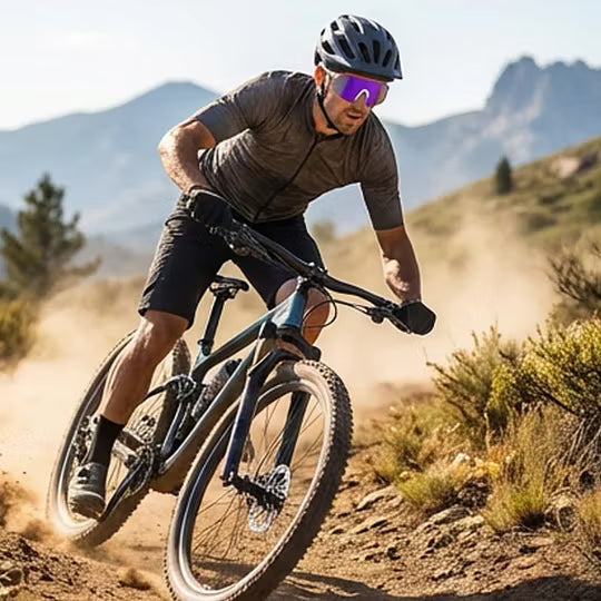 Sport Sunglasses with Oversized Frame and UV Protection