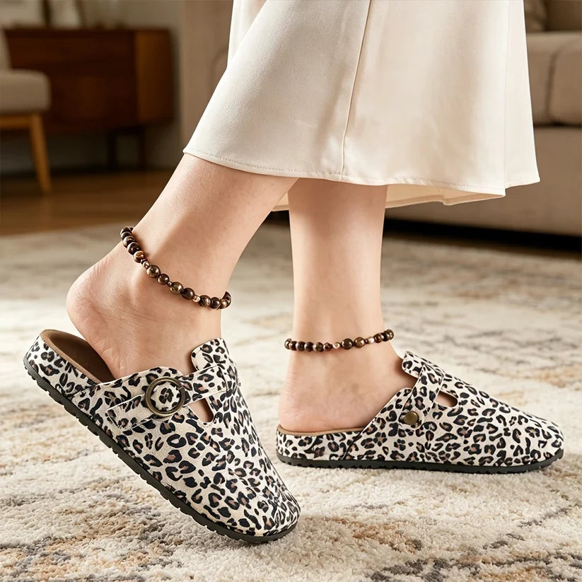 Women’s Leopard Print Casual Mules