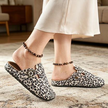 Women’s Leopard Print Casual Mules