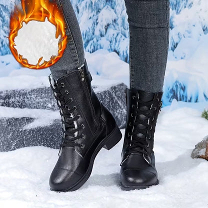Women's Mid-Calf Lace-Up Boots