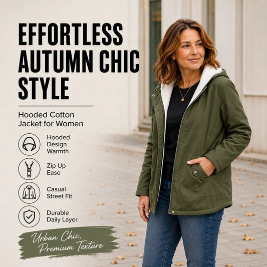 Women's Hooded Zip-Front Jacket
