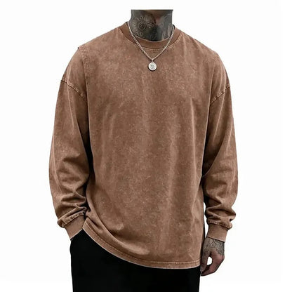 Men's Oversized Washed Casual Shirt