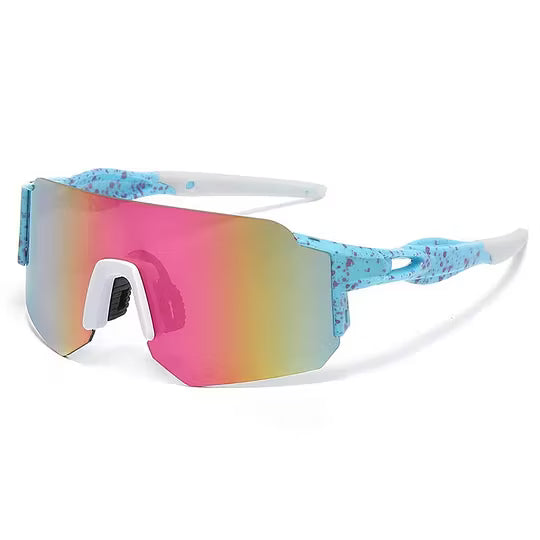 Sport Sunglasses with Oversized Frame and UV Protection