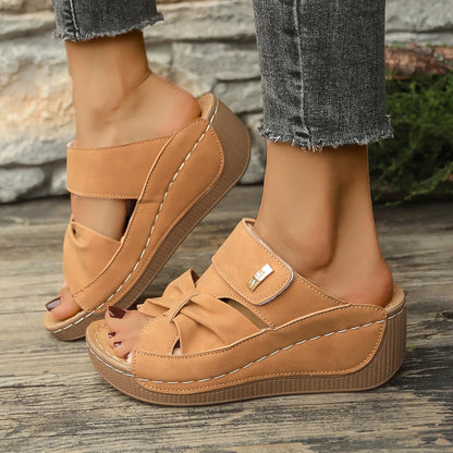 Women’s Comfort Wedge Slide Sandals