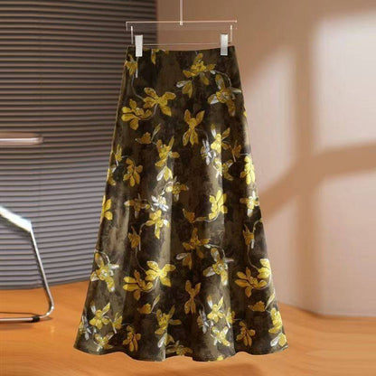 Women's Floral Wide-Leg Pants