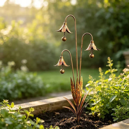 Triple Bell Flower Garden Stake