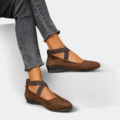 Women’s Comfortable Strap Wedge Walking Shoes
