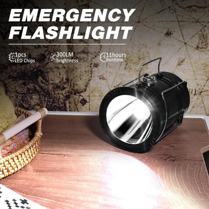 Solar Rechargeable LED Camping Lantern