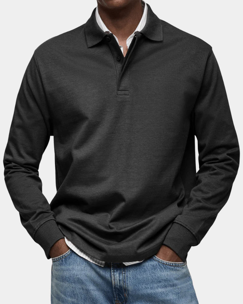 Men's Long-Sleeve Polo Shirt