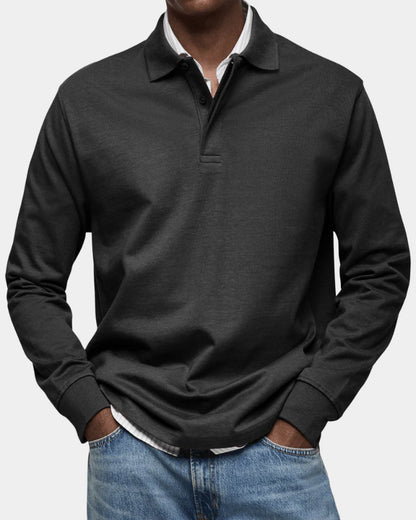 Men's Long-Sleeve Polo Shirt